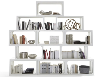BOXIT - Open freestanding plywood bookcase by Müller Small Living - view 2